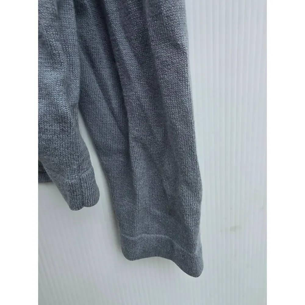 Banana Republic Blue Silk Cashmere V-Neck Classic Luxury Sweater Size Large